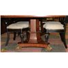 Image 3 : DINING TABLE (48"X76"X30") W/ 8 CHAIRS & TWO 20"