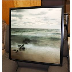 SHADOWBOX SEASCAPE PAINTING SIGNED BY ARTIST -