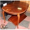Image 1 : MAPLE DINING TABLE (60"X39"X30.5") W/ TWO 18"