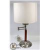 Image 1 : OTTLITE STAINLESS TABLE LAMP WITH SWIVEL ARM.