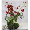 Image 1 : 18" FLORAL DECORATIVE CENTER PIECE.