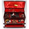 Image 1 : LARGE JEWELLERY BOX WITH CONTENTS-INCLUDES