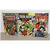 Image 1 : 3 VINTAGE COMICS FANTASTIC FOUR, THOR, IRON MAN