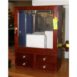 NEW WOOD JEWELLERY BOX