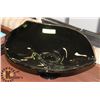 Image 1 : BLACK DECORATIVE ART GLASS BOWL