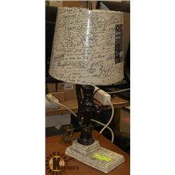 CERAMIC WATER PUMP LAMP WITH NEW SHADE