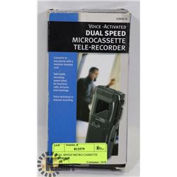 DUAL SPEED MICRO CASSETTE RECORDER