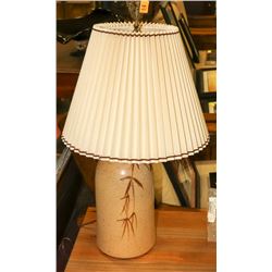 CLAY POTTERY BUTTERFLY LAMP