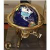 Image 1 : LARGE VINTAGE BLUE MINERAL & GEMSTONE GLOBE IN
