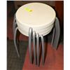 Image 1 : SET OF 4 STACKING STOOLS. FURNITURE