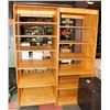 Image 1 : LOT OF 4 WOOD BOOKSHELVES, (32"X16"X81" EACH).