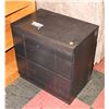 Image 1 : GREY WOOD TONE 2 DRAWER NIGHT STAND,