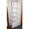 Image 1 : WHITE SHELVING UNIT (30"X16.5"X73")