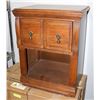 Image 1 : WOOD TONE SINGLE DRAWER NIGHT STAND,