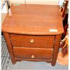 Image 1 : WOOD TONE 2 DRAWER NIGHT STAND,