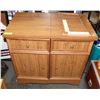 Image 1 : WOOD TONE SEWING CABINET (33"X19"X33.5").