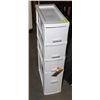 Image 1 : 4 DRAWER ROLLING STORAGE DRAWER TOWER