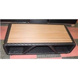 RATTAN STYLE COFFEE TABLE
