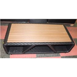 RATTAN STYLE COFFEE TABLE