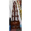 Image 1 : VINTAGE CORNER DISPLAY SHELF, 24 X 18 X 68