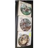 Image 1 : ESTATE 3 PC ANIMAL PLATE COLLECTION