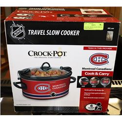 NEW NHL TRAVEL SLOW COOKER 6 QUART SERVES 7+