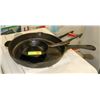Image 1 : PAIR OF CAST IRON FRYING PANS