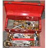 Image 1 : TOOL BOX WITH ASSORTED TOOLS.