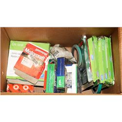 BOX OF FORD OIL SEALS AND BEARINGS