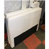 Image 1 : WHITE LEATHERETTE SINGLE SIZE BEDFRAME AS IS