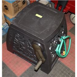 GARDEN HOSE DISPENSER WITH 50' GARDEN HOSE