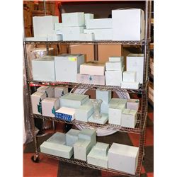 4 SHELVES OF PARTYLITE - RACK IS NOT INCLUDED