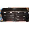 Image 2 : KING BEDFRAME W/8 DRAWER DRESSER (68"X18.5"X35.5")