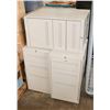 Image 1 : 3 SMALL FILING STEEL CABINETS-3 DRAWERS