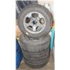 Image 1 : LOT OF FOUR 17" RIMS WITH HANKOOK TIRES