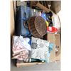 Image 1 : PALLET OF ESTATE ITEMS INCL CANDLES, SUITCASES,
