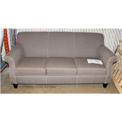 UNCLAIMED MERCHANDISE GREY FABRIC SOFA