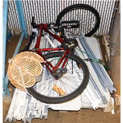 PALLET OF METAL SHELVING AND MONGOOSE FT SUSP