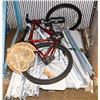 Image 1 : PALLET OF METAL SHELVING AND MONGOOSE FT SUSP