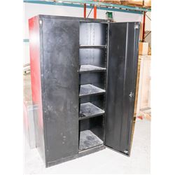 BLACK 2 DOOR OFFICE CABINET