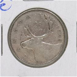 KEY DATE 1948 GVI 25 CENT