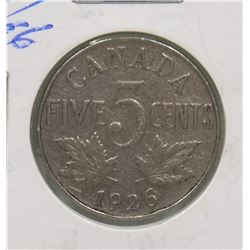 KEY DATE 1926 GV 5 CENT