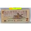 Image 1 : GEM UNC 1986 BAX REPLACEMENT $2