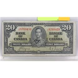 1937 CANADA $20 BILL
