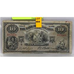 1935 THE BANK OF NOVA SCOTIA $10 BILL