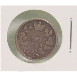 1880H QUEEN VICTORIA 5 CENT