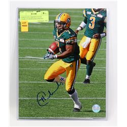EDMONTON ESKIMOS HUGH CHARLES SIGNED 8X10 PHOTO