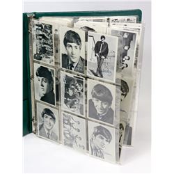 BINDER OF BEATLE CARDS 1ST SERIES BLACK & WHITE
