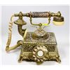 Image 1 : VINTAGE FRENCH VICTORIAN BRASS ROTARY PHONE