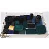Image 1 : FLAT OF VARIOUS SIZES VELVET JEWELLERY BOXES